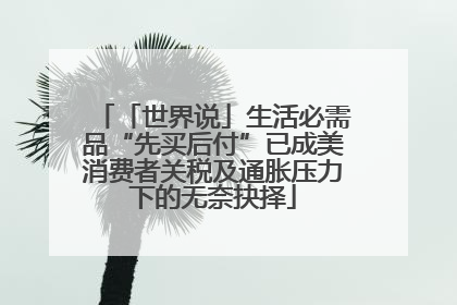 「世界说」生活必需品“先买后付”已成美消费者关税及通胀压力下的无奈抉择