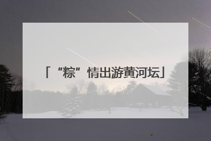 “粽”情出游黄河坛