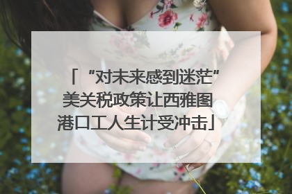 “对未来感到迷茫” 美关税政策让西雅图港口工人生计受冲击