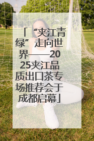 “夹江青绿”走向世界——2025夹江品质出口茶专场推荐会于成都启幕
