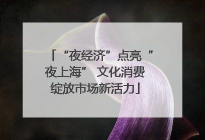 “夜经济”点亮“夜上海” 文化消费绽放市场新活力