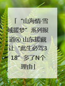 “山海情·雪域援梦”系列报道④ 山东援藏让“此生必驾318”多了N个理由