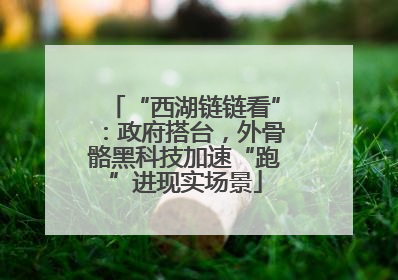 “西湖链链看”：政府搭台，外骨骼黑科技加速“跑”进现实场景
