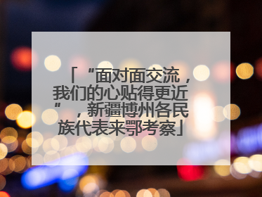 “面对面交流，我们的心贴得更近”，新疆博州各民族代表来鄂考察