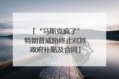 “马斯克疯了” 特朗普威胁终止对其政府补贴及合同