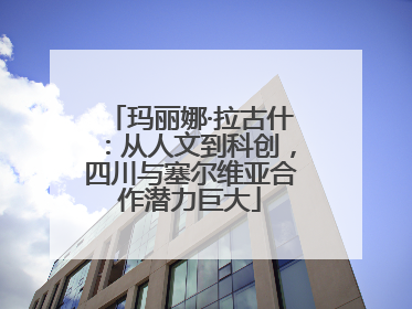 玛丽娜·拉古什：从人文到科创，四川与塞尔维亚合作潜力巨大