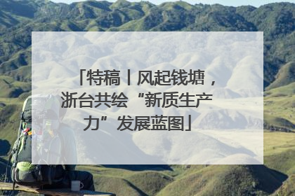 特稿丨风起钱塘，浙台共绘“新质生产力”发展蓝图