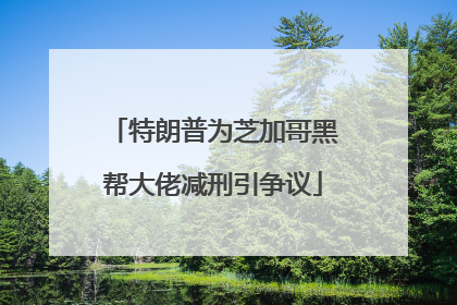 特朗普为芝加哥黑帮大佬减刑引争议