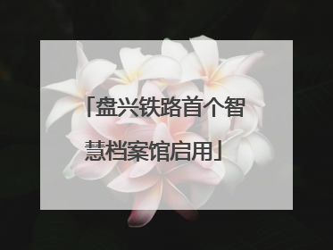 盘兴铁路首个智慧档案馆启用
