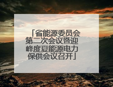 省能源委员会第二次会议暨迎峰度夏能源电力保供会议召开