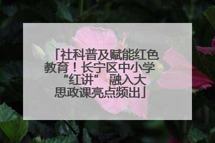 社科普及赋能红色教育！长宁区中小学 “红讲” 融入大思政课亮点频出