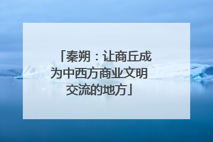 秦朔：让商丘成为中西方商业文明交流的地方