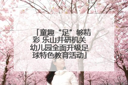 童趣“足”够精彩 乐山井研机关幼儿园全面升级足球特色教育活动