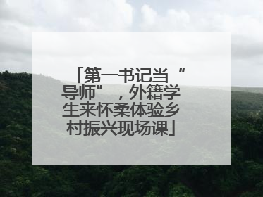 第一书记当“导师”，外籍学生来怀柔体验乡村振兴现场课