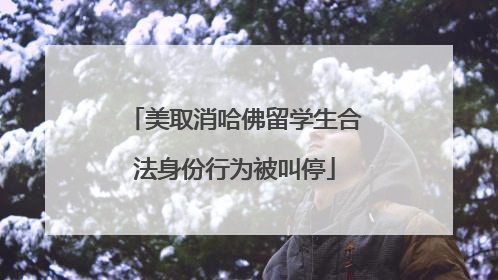 美取消哈佛留学生合法身份行为被叫停