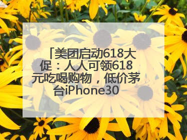 美团启动618大促：人人可领618元吃喝购物，低价茅台iPhone30分钟送达