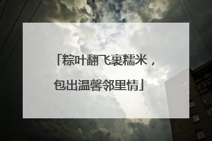 粽叶翻飞裹糯米，包出温馨邻里情