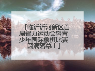 临沂沂河新区首届智力运动会暨青少年国际象棋比赛圆满落幕！