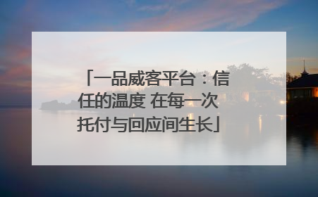 一品威客平台：信任的温度 在每一次托付与回应间生长