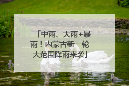 中雨、大雨+暴雨！内蒙古新一轮大范围降雨来袭