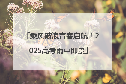 乘风破浪青春启航！2025高考雨中即景