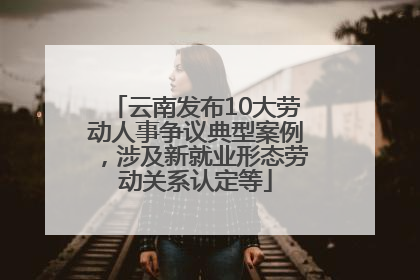 云南发布10大劳动人事争议典型案例，涉及新就业形态劳动关系认定等