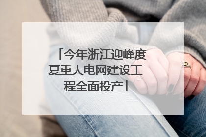 今年浙江迎峰度夏重大电网建设工程全面投产