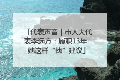 代表声音｜市人大代表李远方：履职13年 她这样“找”建议