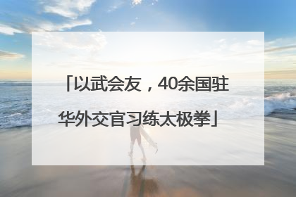 以武会友，40余国驻华外交官习练太极拳