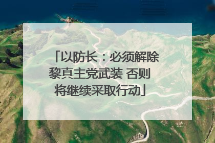 以防长：必须解除黎真主党武装 否则将继续采取行动