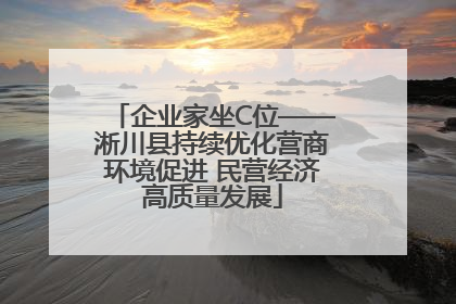 企业家坐C位——淅川县持续优化营商环境促进 民营经济高质量发展