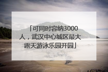 可同时容纳3000人，武汉中心城区最大露天游泳乐园开园