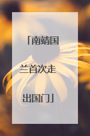 南靖国兰首次走出国门