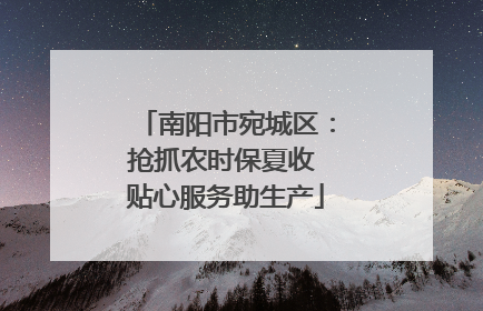 南阳市宛城区：抢抓农时保夏收 贴心服务助生产