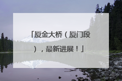 厦金大桥（厦门段），最新进展！
