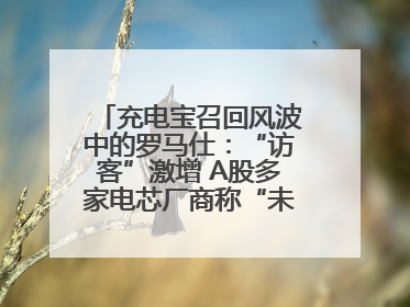 充电宝召回风波中的罗马仕：“访客”激增 A股多家电芯厂商称“未供货”