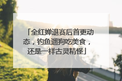 全红婵退赛后首更动态，钓鱼遛狗吃美食，还是一样古灵精怪