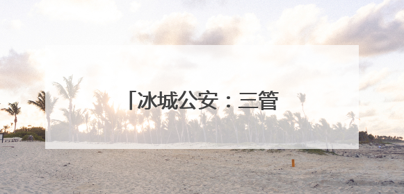 冰城公安：三管齐下让夜市“烟火气”有味更有序