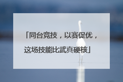 同台竞技，以赛促优，这场技能比武真硬核
