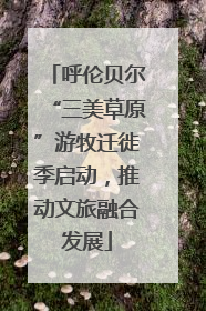 呼伦贝尔“三美草原”游牧迁徙季启动，推动文旅融合发展