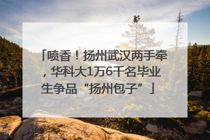 喷香！扬州武汉两手牵，华科大1万6千名毕业生争品“扬州包子”