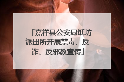 嘉祥县公安局纸坊派出所开展禁毒、反诈、反邪教宣传
