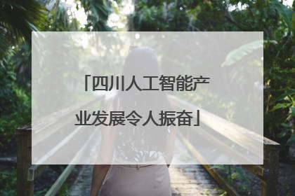 四川人工智能产业发展令人振奋