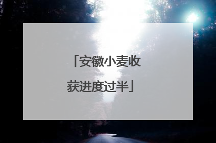 安徽小麦收获进度过半