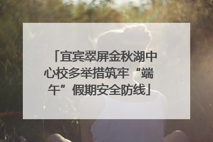 宜宾翠屏金秋湖中心校多举措筑牢“端午”假期安全防线
