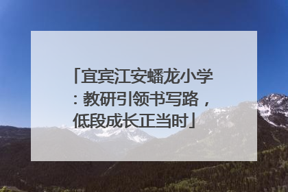 宜宾江安蟠龙小学：教研引领书写路，低段成长正当时