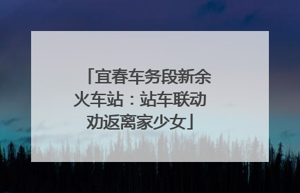 宜春车务段新余火车站：站车联动劝返离家少女