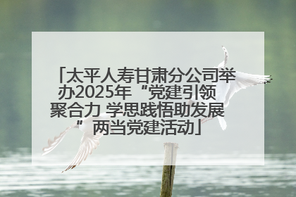 太平人寿甘肃分公司举办2025年“党建引领聚合力 学思践悟助发展”两当党建活动