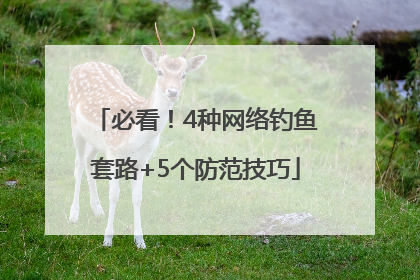 必看！4种网络钓鱼套路+5个防范技巧