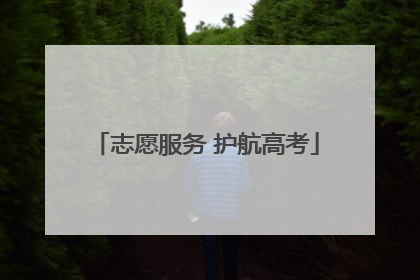 志愿服务 护航高考